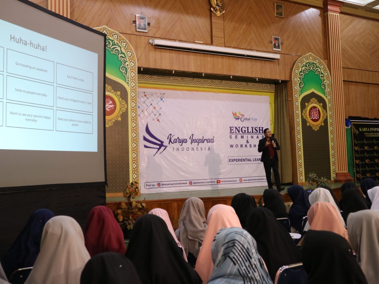 KARYA INSPIRASI INDONESIA TINGKATKAN KESADARAN GENERASI MUDA STABAT AKAN  PENTINGNYA BAHASA INGGRIS MELALUI SEMINAR GLOBAL VIBE INSPIRATION | by  Ririnlubis | Medium