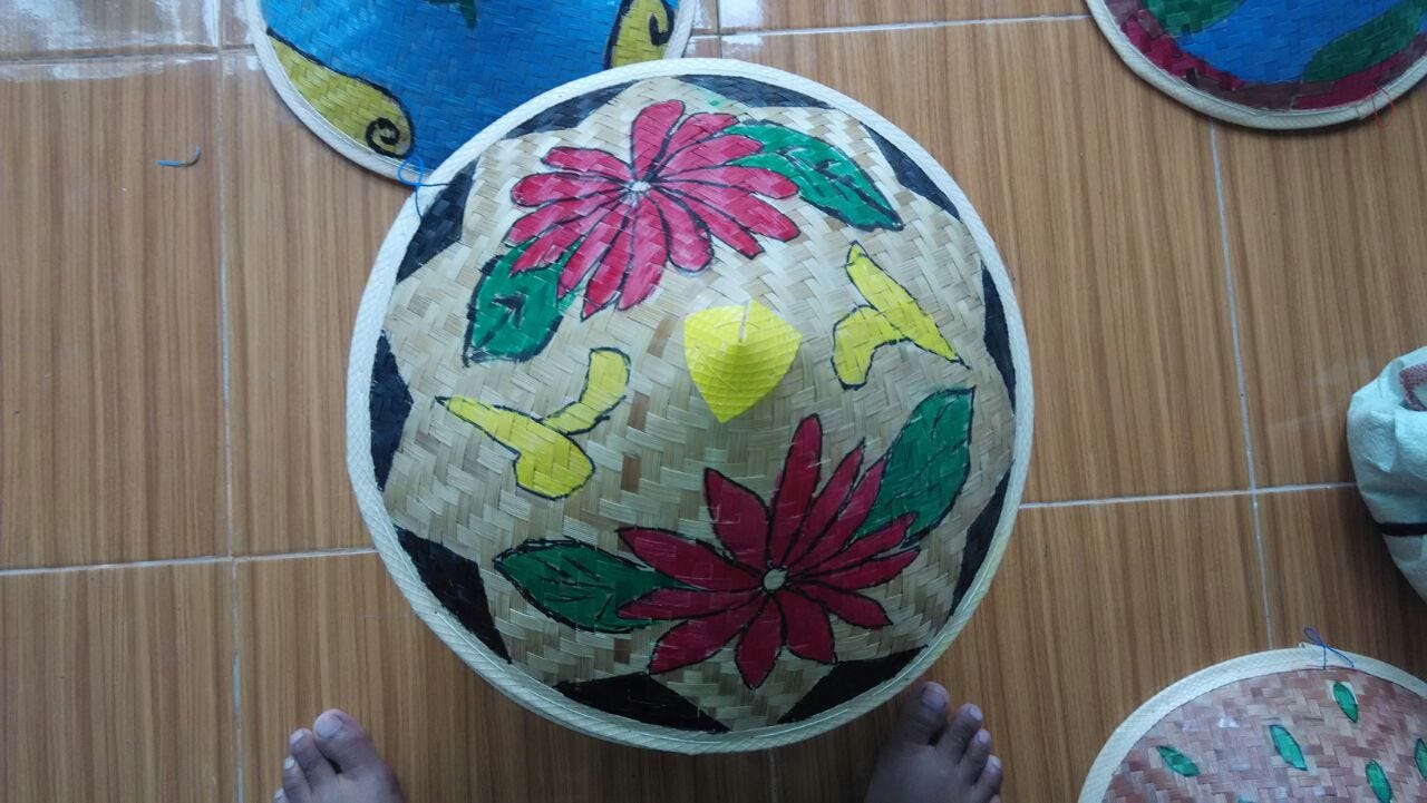 jual caping dari bambu, T-sel 0811–2631–304, caping topi pak tani | by jual topi  caping | Medium