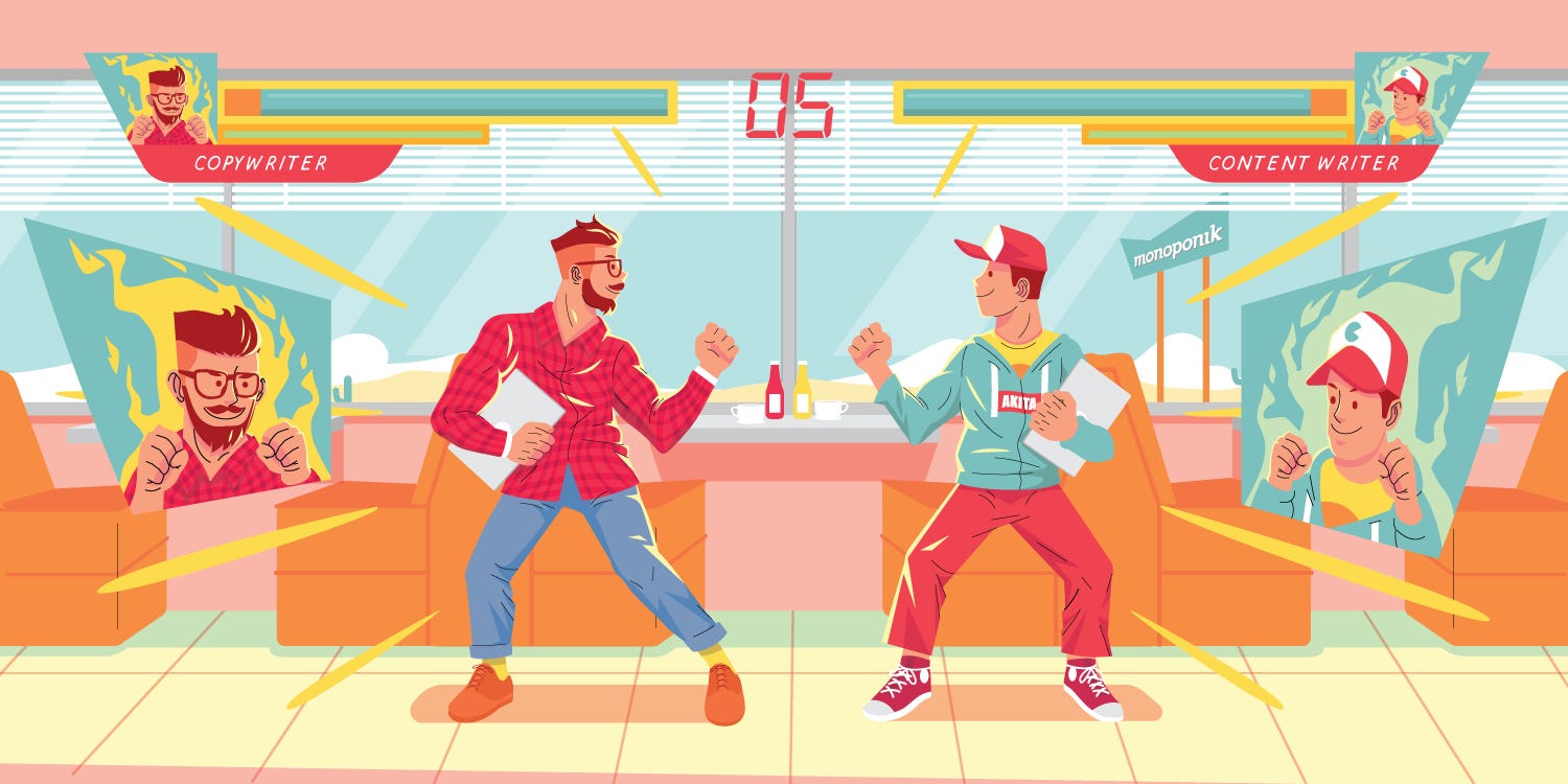 Copywriter vs Content Writer. Semakin berkembangnya teknologi membuat… | by  Monoponik Studio | Medium