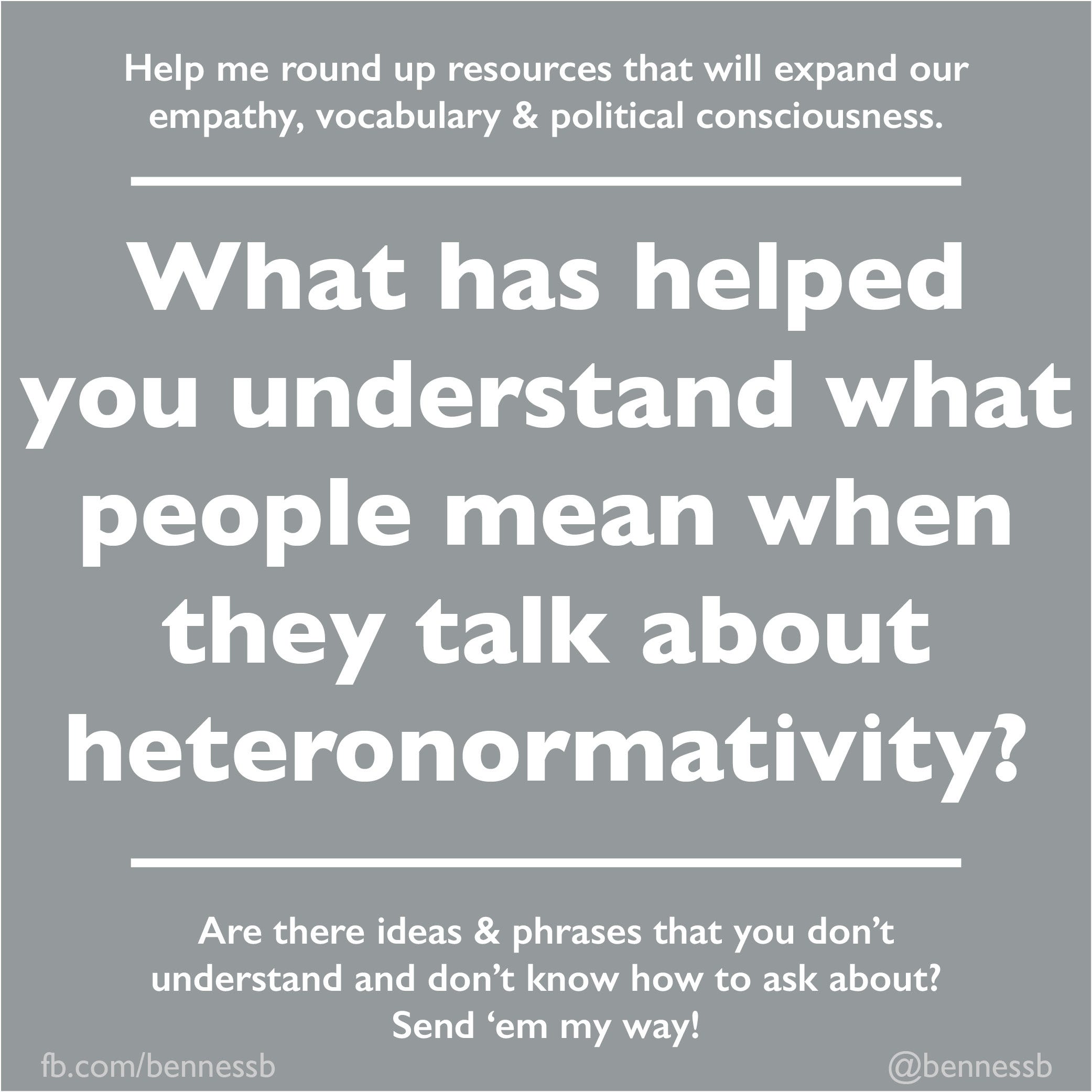 Heteronormativity what people mean Brianne Benness Medium jpg (2083x2083)