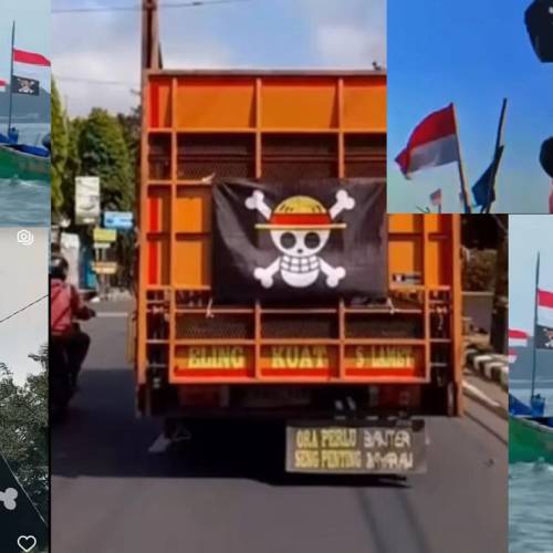 How a cartoon skull became a symbol of defiance in Indonesia
