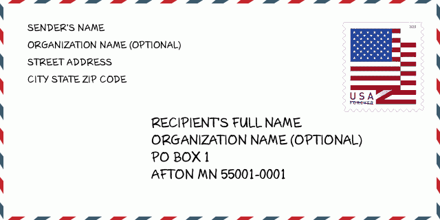 Cap 5: 55001 - Afton, Mn | Minnesota Stati Uniti Cap 5 Plus 4 ✉️ 320_x_640_png