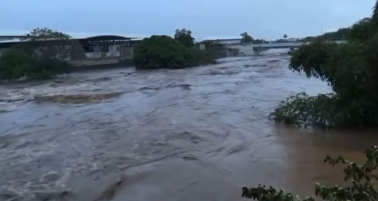 Rio Aniquilamiento registra robusto crecida por recientes lluvias