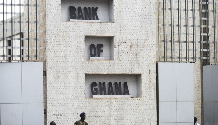Bank of Ghana cuts policy rate to 21.5% as inflation eases