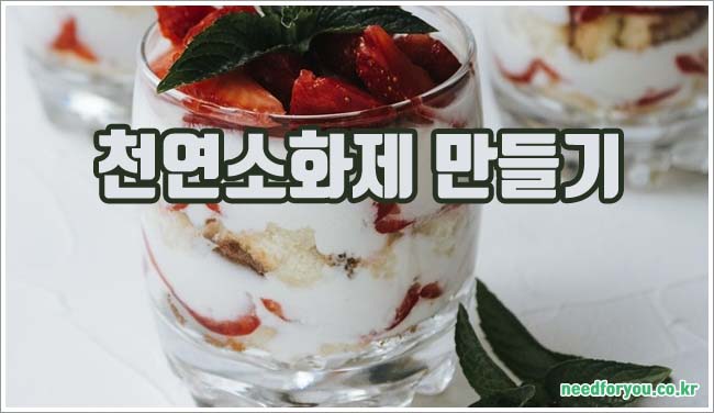 천연소화제의 종류와 만들기 방법 안내