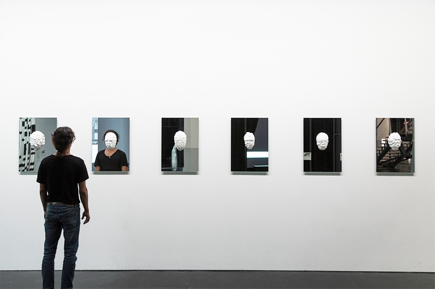 Digitale Geister Gesichtserkennung Als Masken Kunst