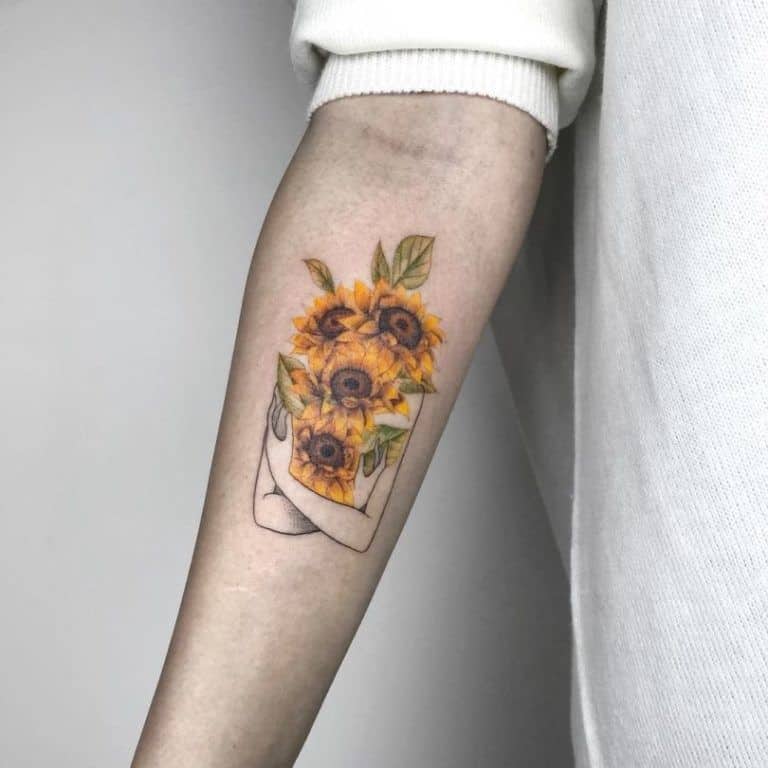 135 Sunflower Tattoo Ideas - [Best Rated Designs In 2022] 768_x_768_jpg