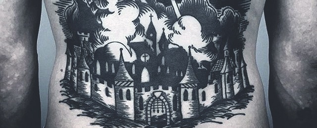 80 Castle Tattoos For Men - Masculine Fortress Designs 260_x_640_jpg