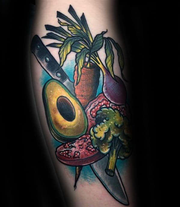 60 Avocado Tattoo Designs For Men - Fruit Ink Ideas 689_x_599_jpg