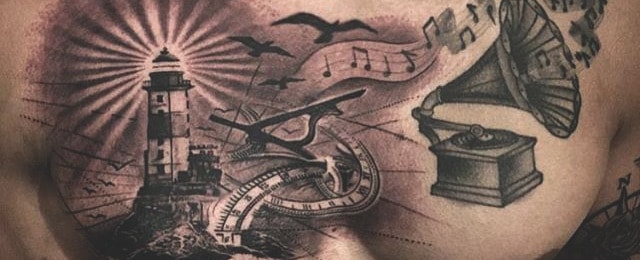 100 Lighthouse Tattoo Designs For Men - A Beacon Of Ideas 260_x_640_jpg