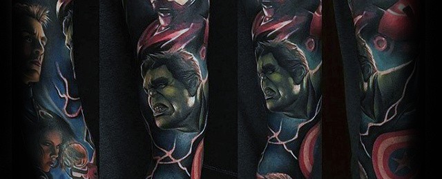 Top 57 Marvel Tattoo Ideas [2021 Inspiration Guide] 260_x_640_jpg