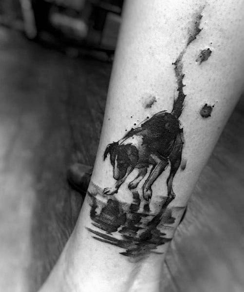 50 Reflection Tattoo Ideas For Men - Mirrored Designs 599_x_501_jpg
