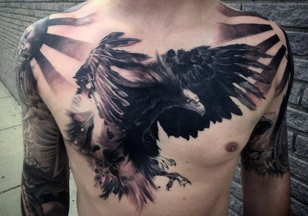 60 Bird Tattoos For Men - From Owls To Eagles 422_x_600_jpg
