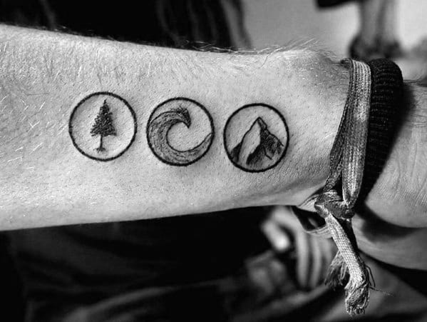 40 Mountain Wave Tattoo Ideas For Men - Nature Designs 451_x_599_jpg