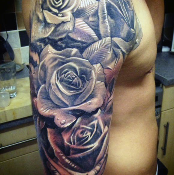 Top 81 Best Rose Tattoos For Men - [2021 Inspiration Guide] 584_x_580_jpg