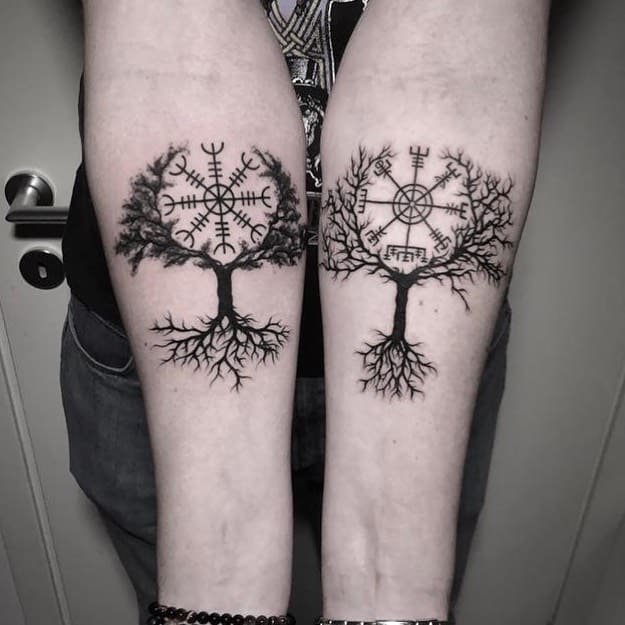 Top 50 Best Yggdrasil Tattoo Ideas [2022 Inspiration Guide] - Norse Mythology Tattoo Designs 625_x_625_jpg