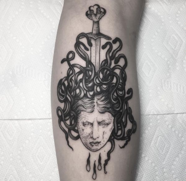 Medusa Tattoos: 20 Concepts With That Means - Nexttattoos 582_x_600_jpg