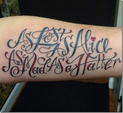 Greatest Of Alice In Wonderland Tattoos - Nexttattoos 464_x_504_jpg