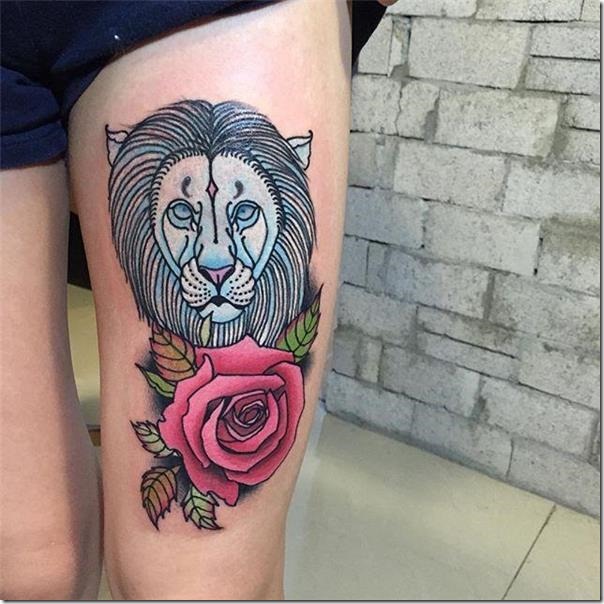 Superior Lion Tattoos For Animal Lovers - Nexttattoos 604_x_604_jpg