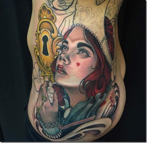Greatest Of Alice In Wonderland Tattoos - Nexttattoos 491_x_504_jpg