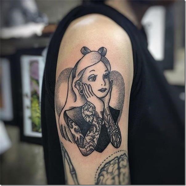Disney Character Tattoos - Spectacular Images - Nexttattoos 604_x_604_jpg