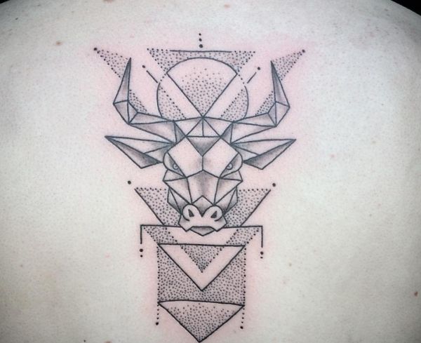 Taurus Tattoo Designs With Meanings - 34 Concepts - Nexttattoos 489_x_600_jpg