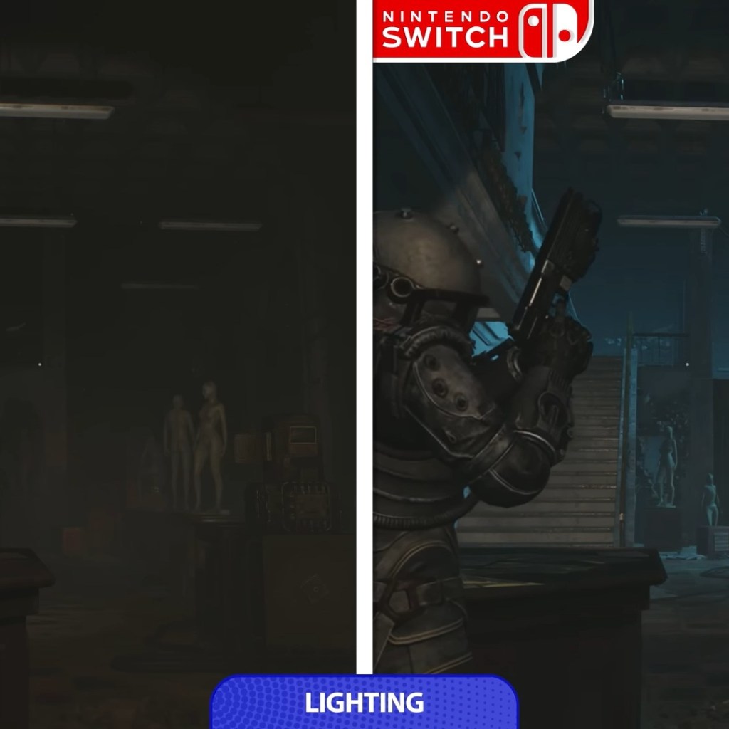 The New Dawn Nintendo Switch 2 vs. PS5 graphics comparison