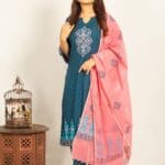 Stylish Firoza Linen Printed Kamiz Set