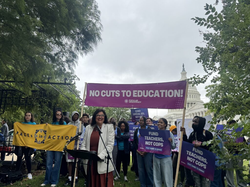Protesters rally against B cut to education in Trump plan, US House bill Protesters rally against B cut to education in Trump plan, US House bill