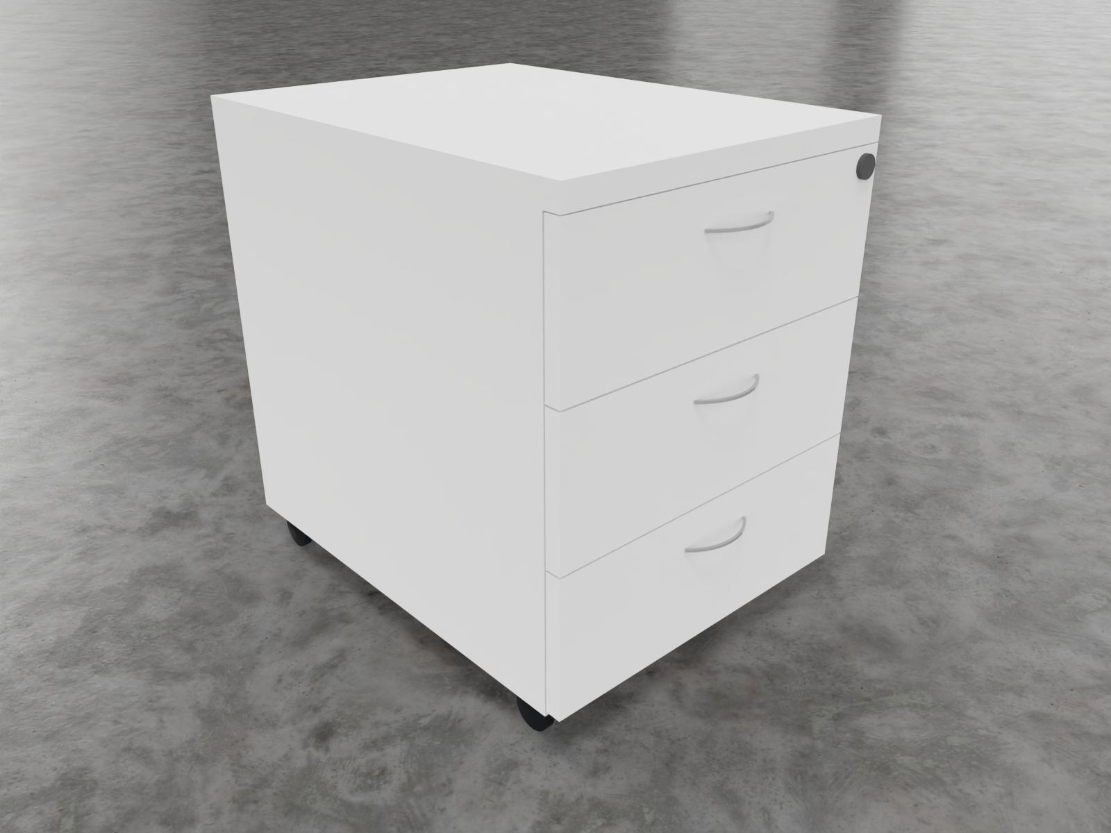 Caisson mélaminé blanc