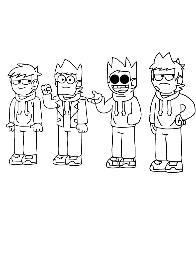 Eddsworld coloring pages
