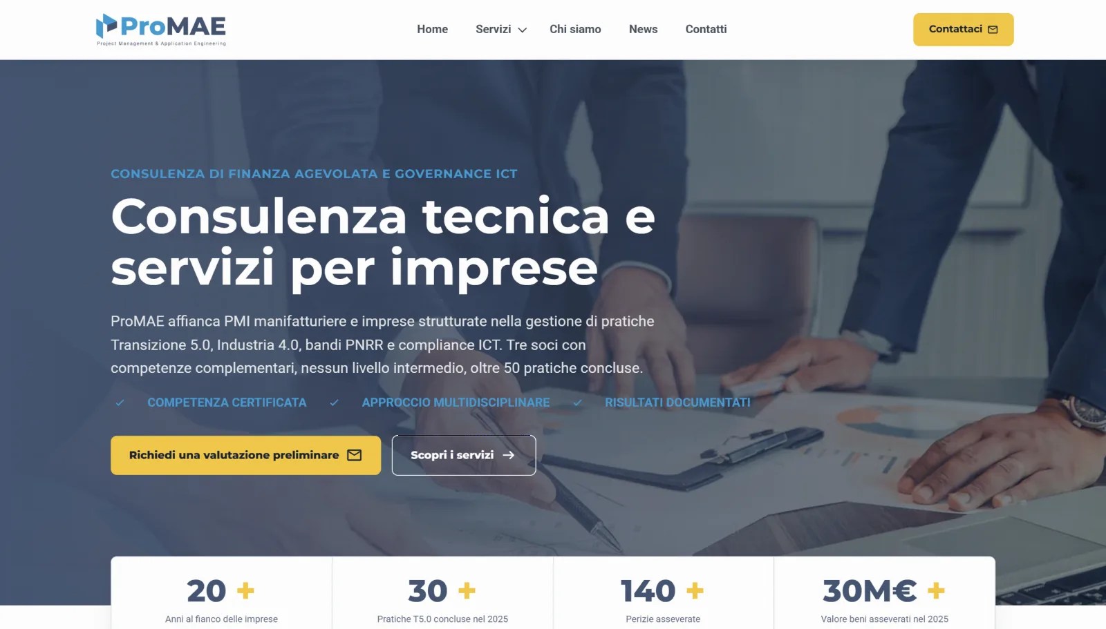 Home del sito di ProMAE