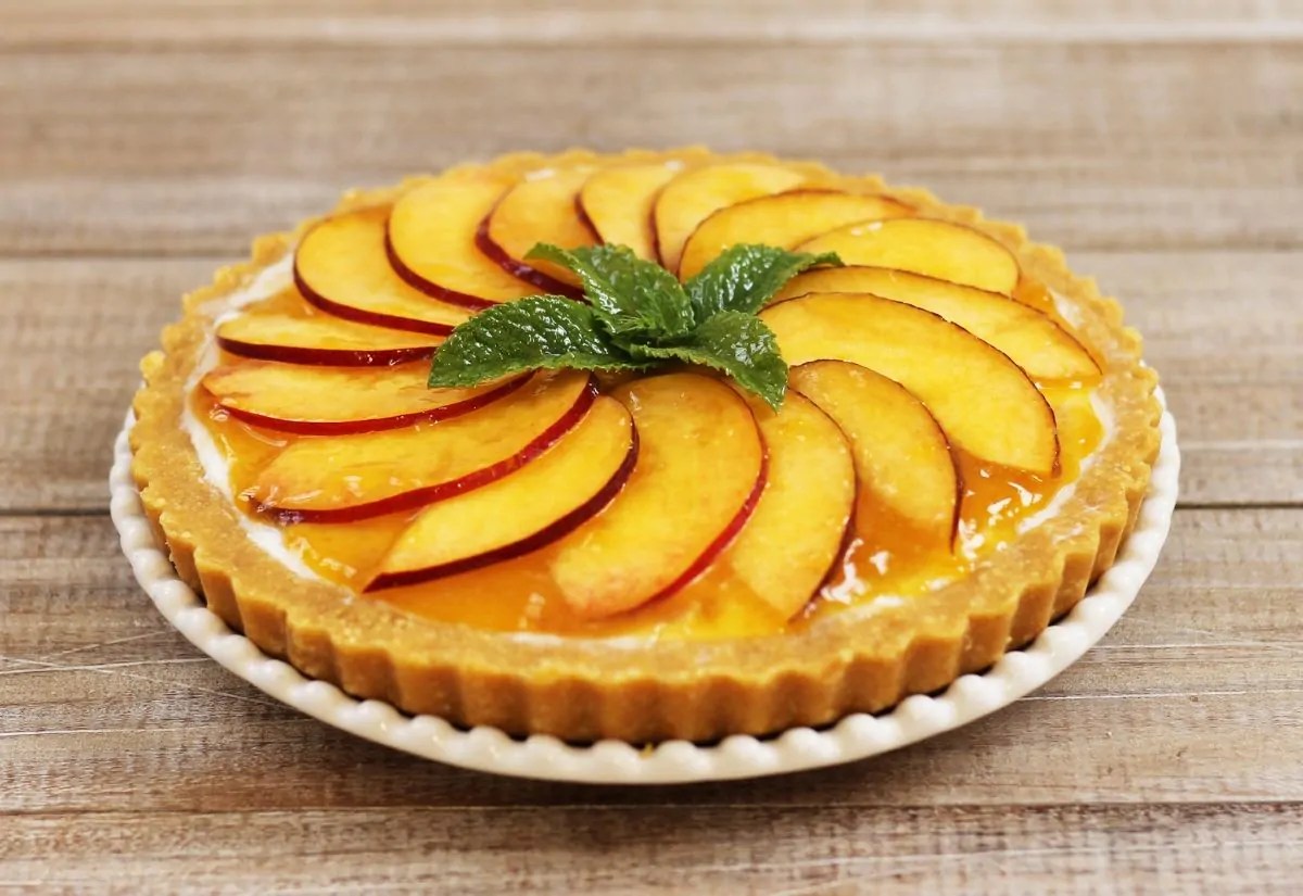 Crostata Di Ricotta E Pesche Senza Cotturaa Le Ricette Di Nutrifre