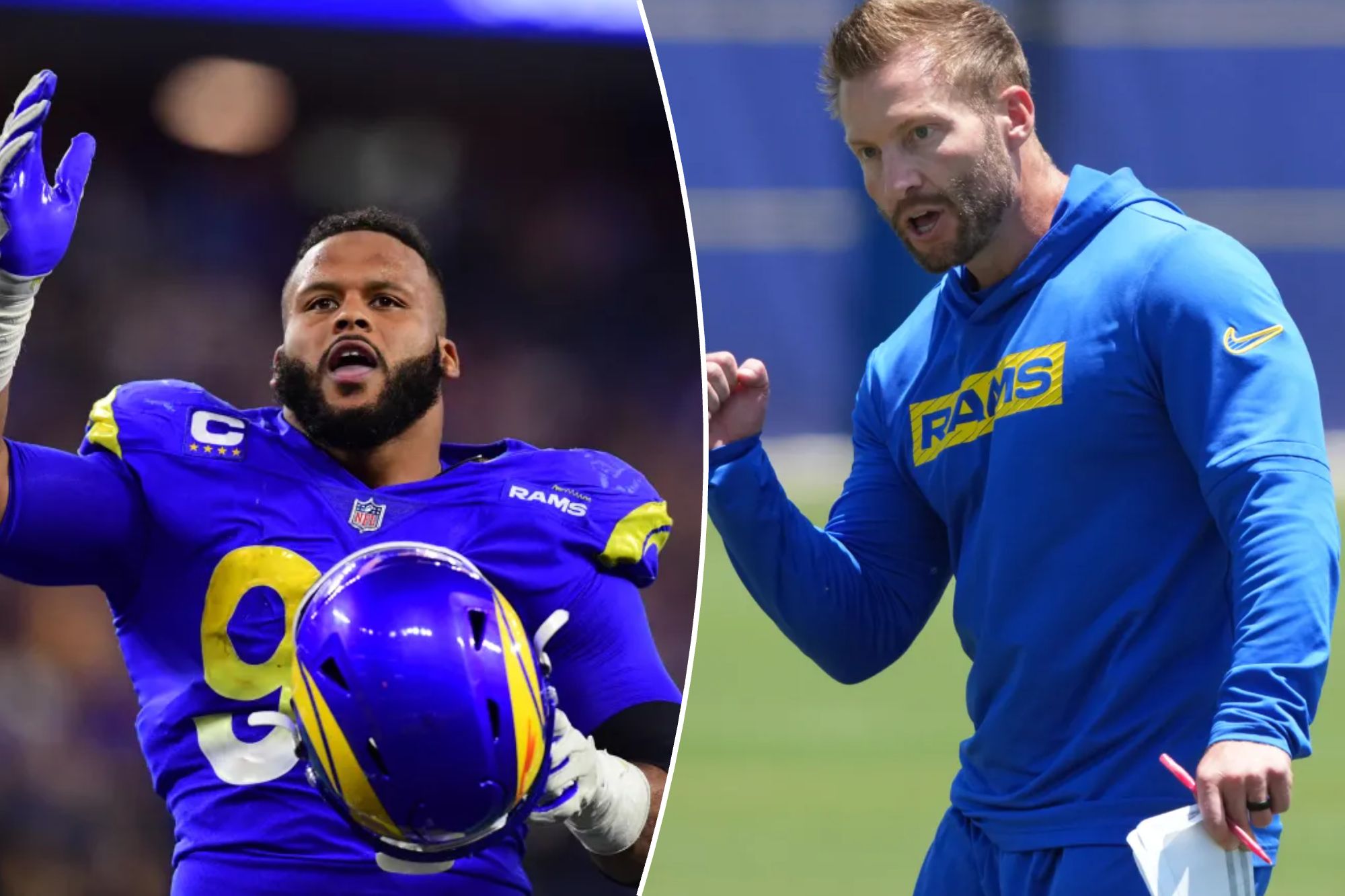 Sean McVay ‘crossed paths’ with Aaron Donald as rumors swirl