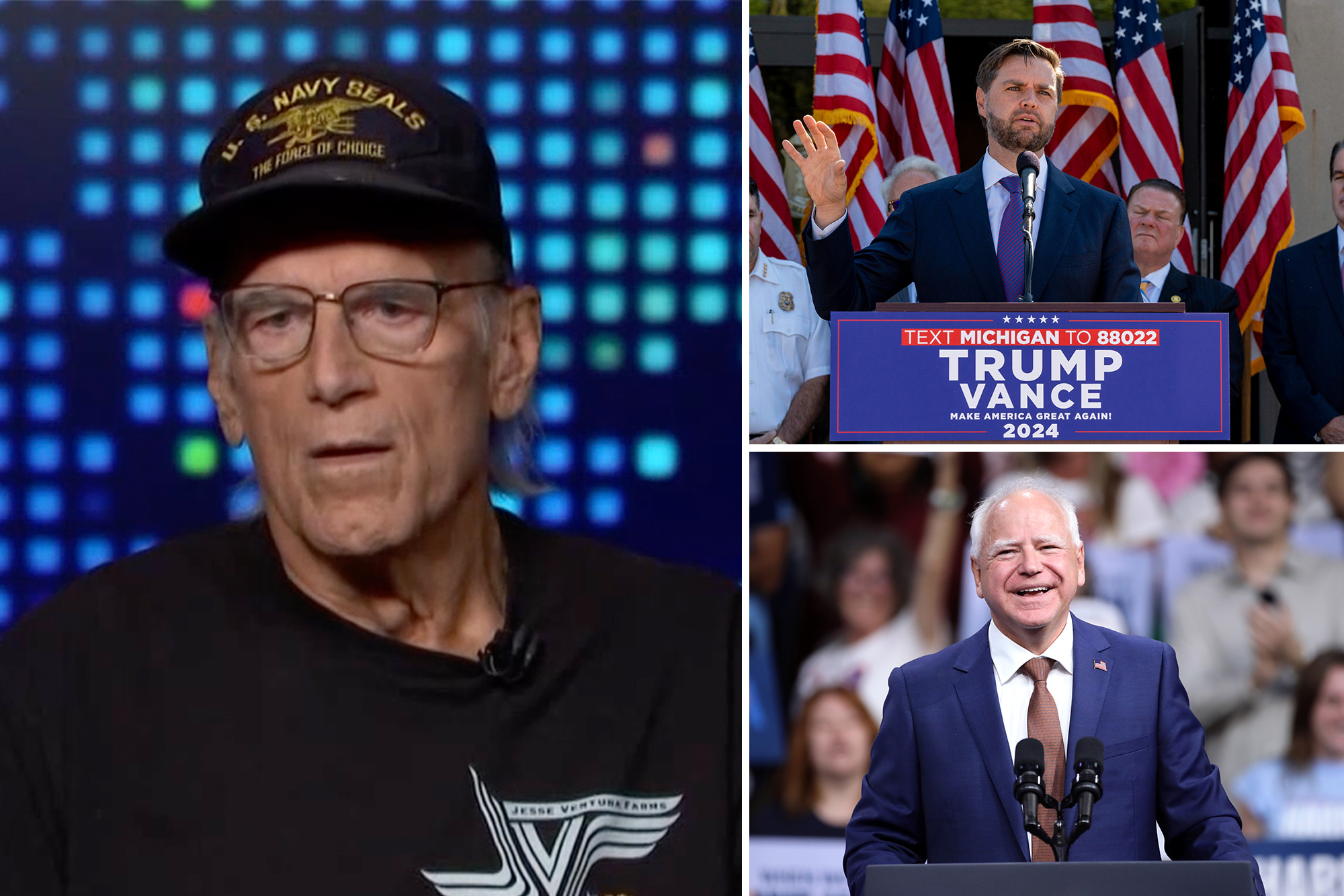 Jesse Ventura slams JD Vance for accusing Tim Walz of ‘stolen favor’