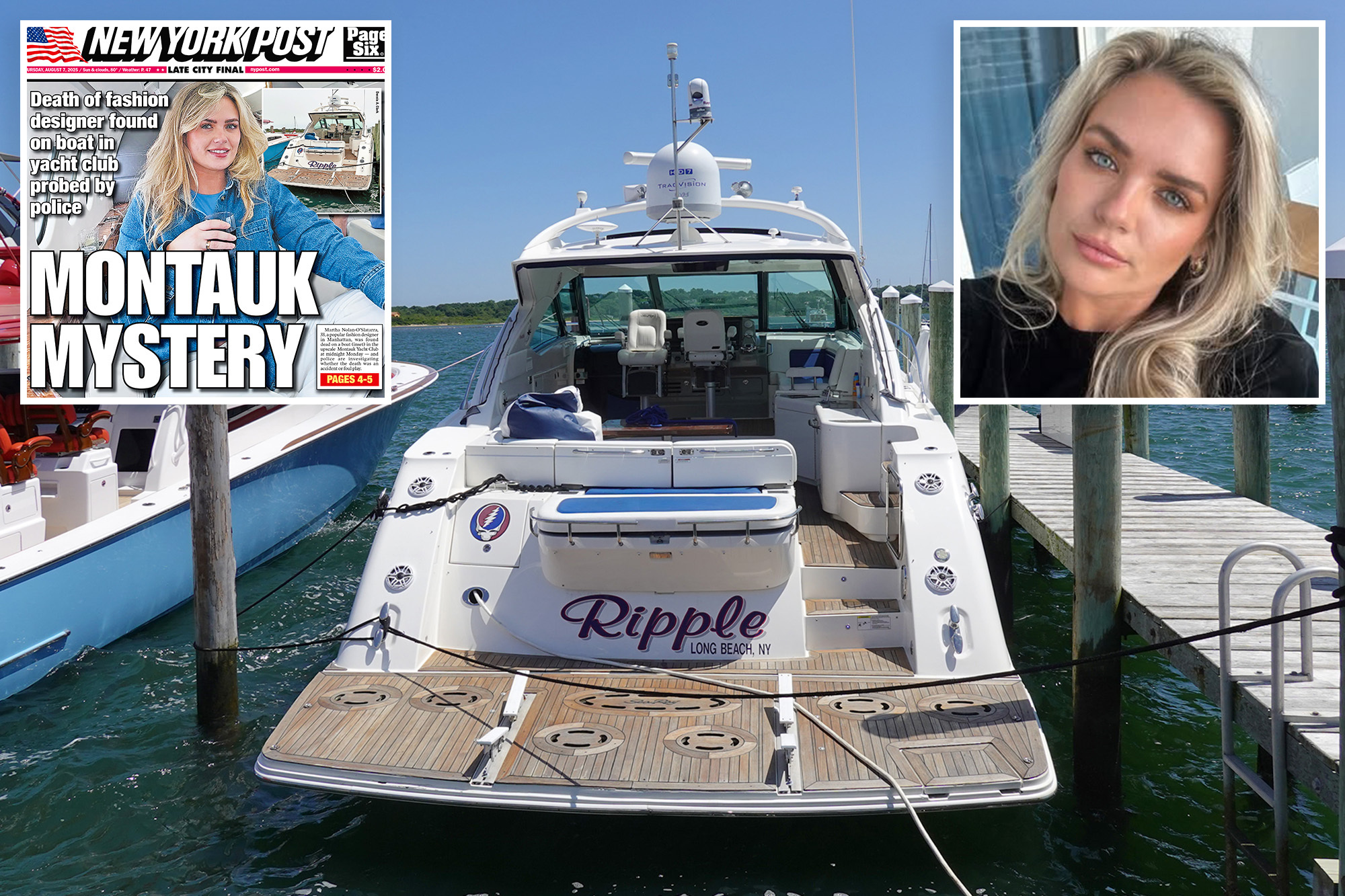 Suspected Overdose Investigated in Montauk Boat Death of Martha Nolan-O’Slatarra