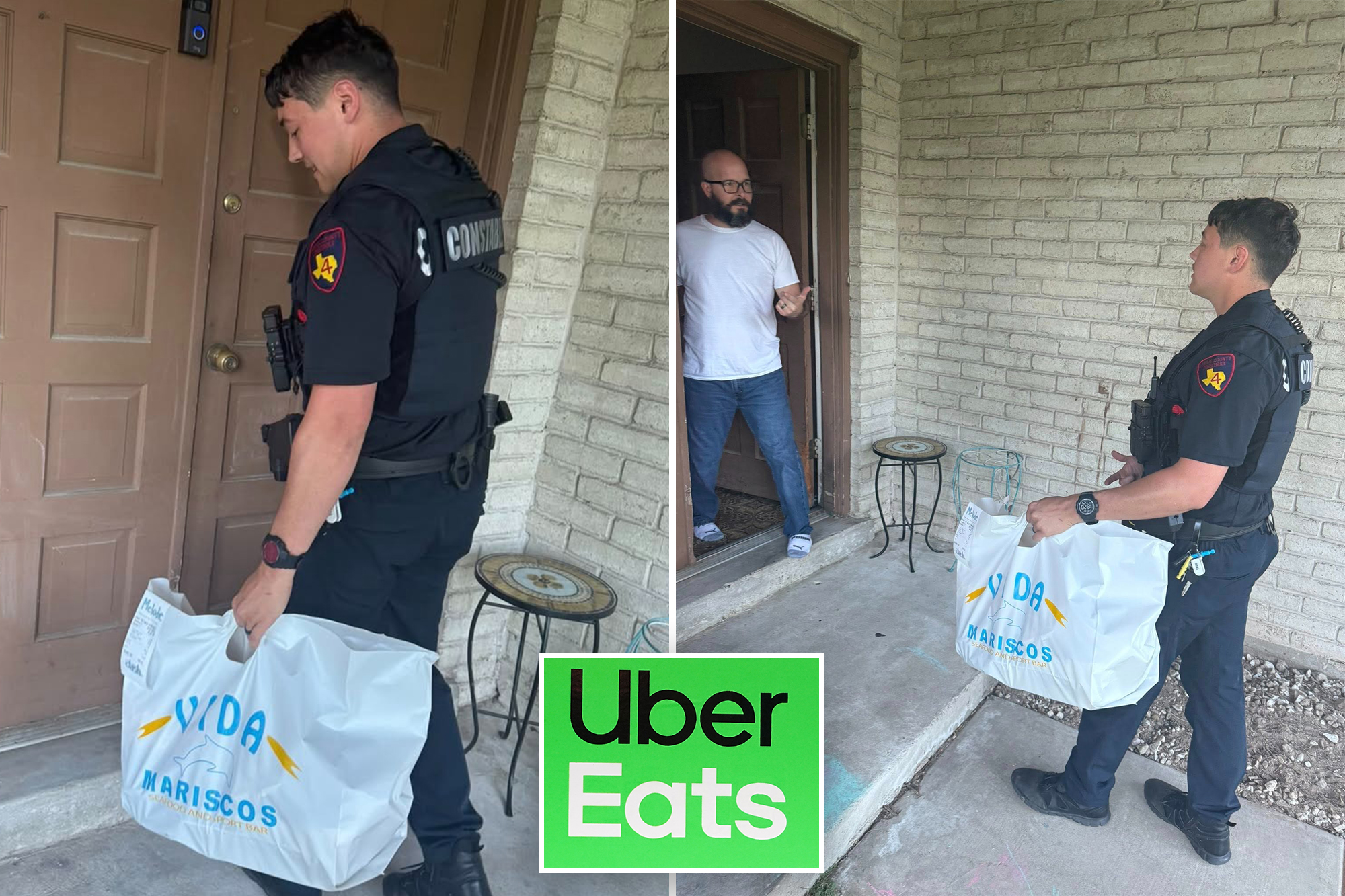 Texas cop delivers Uber Eats order after arresting supply driver
