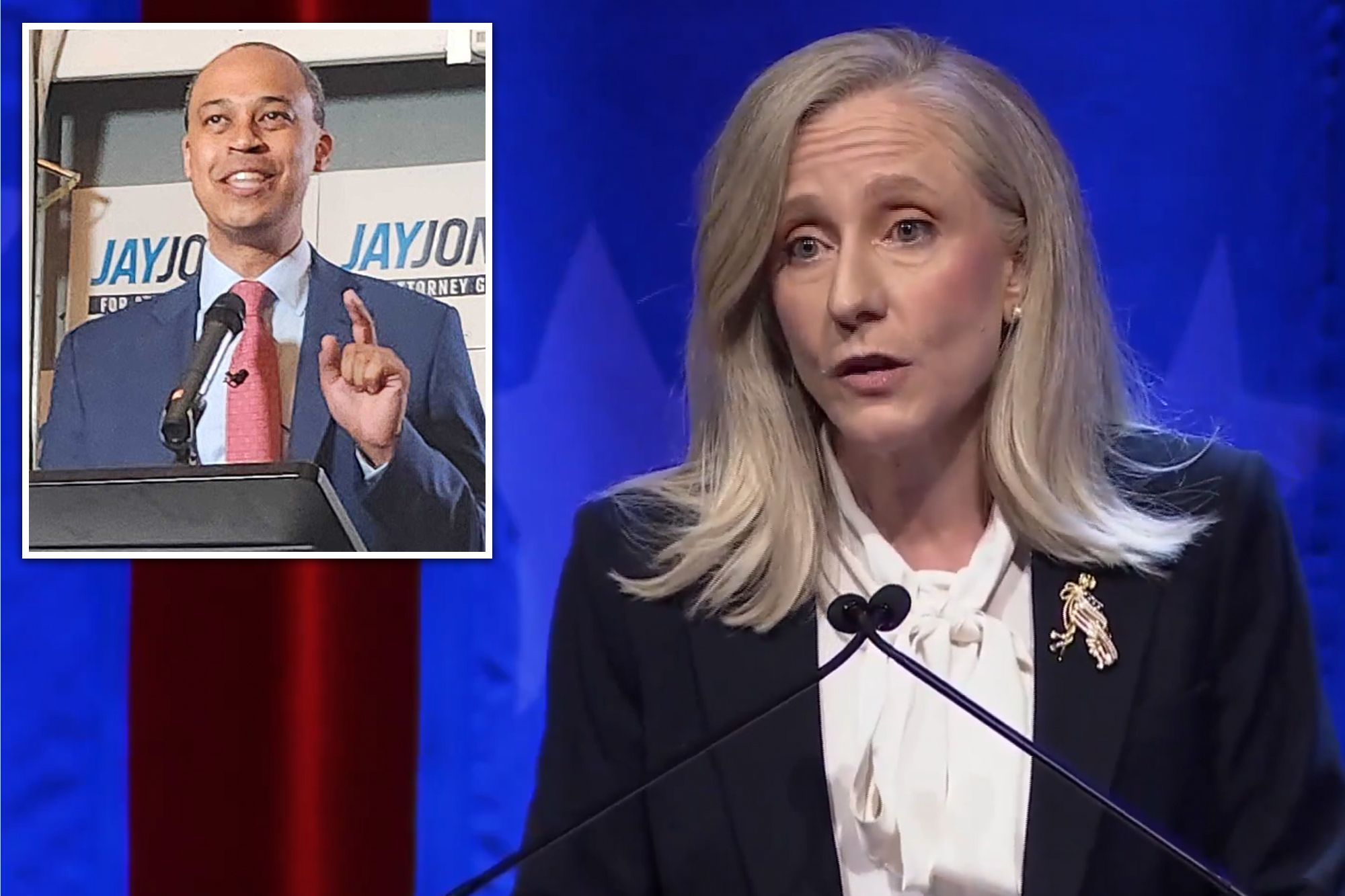 Virginia Democrat Abigail Spanberger repeatedly refuses to answer questions about Jay Jones endorsement during gubernatorial debate