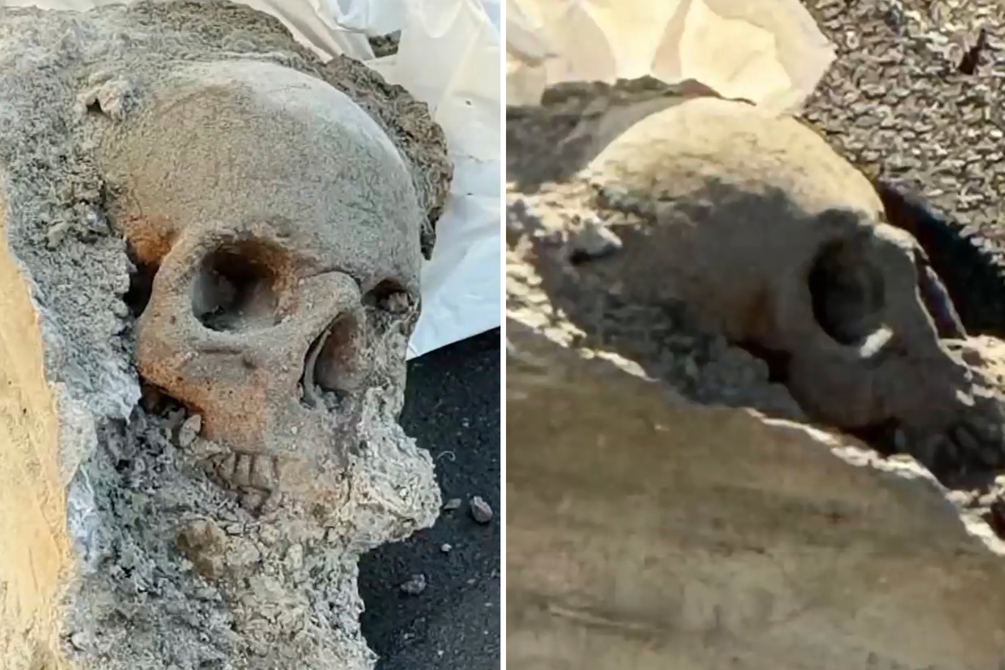 Employees discover ‘cranium’ encased in concrete at Boston pier, sparking mob hit fears