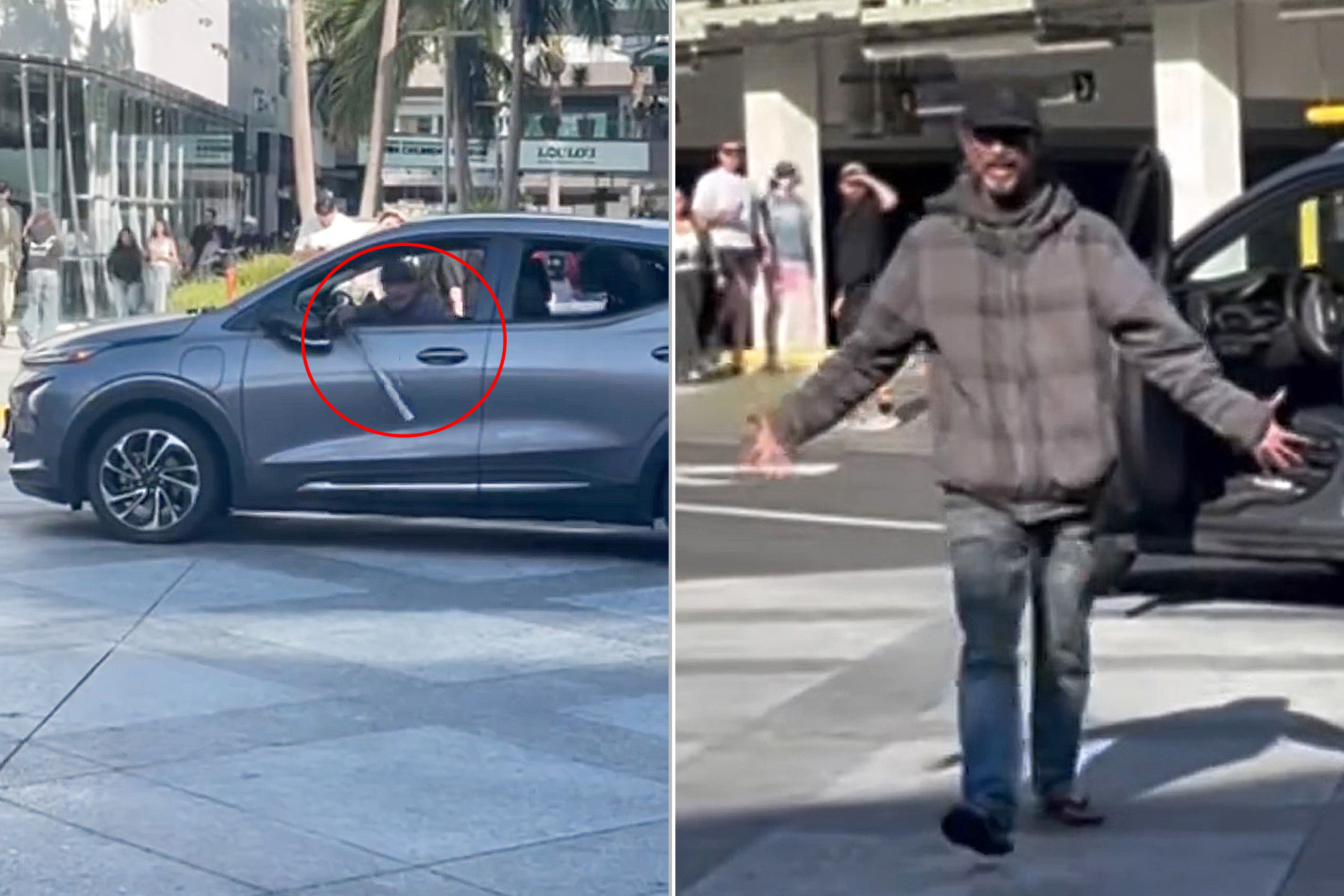 Bat-wielding driver and dog terrorize shoppers in Santa Monica as city struggles to control crime crisis