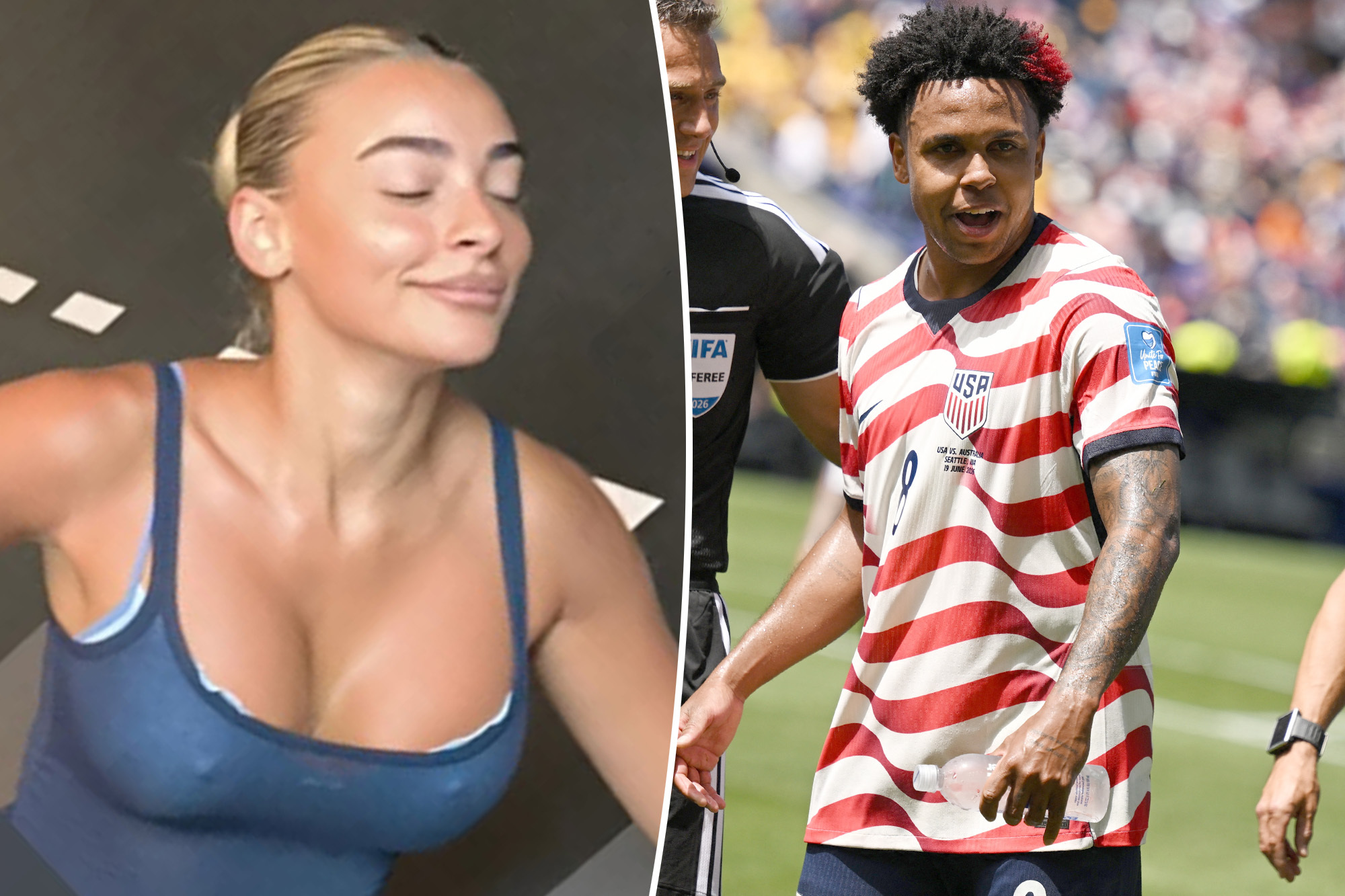 Weston McKennie’s ex Chiara rocks revealing blue top before USA World Cup game