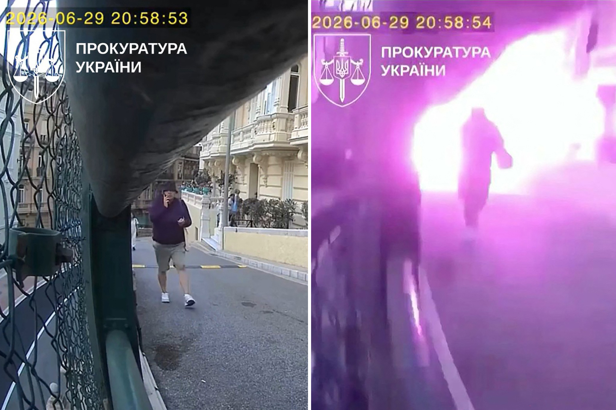 Chilling video shows Monaco bomb attack that nearly killed Ukrainian oligarch, reportedly blew legs off gal pal