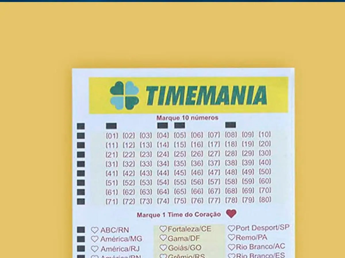 Dezenas de ouro da timemania