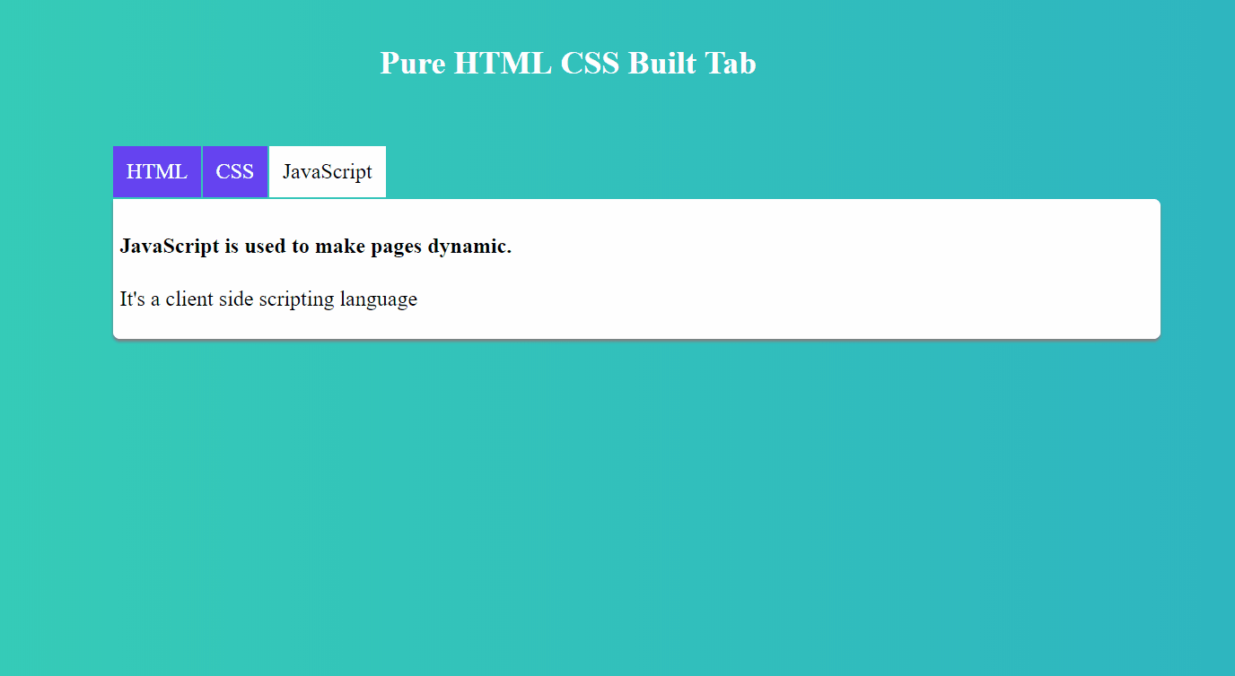 How To Make Tabs Menu With Css Onaircode