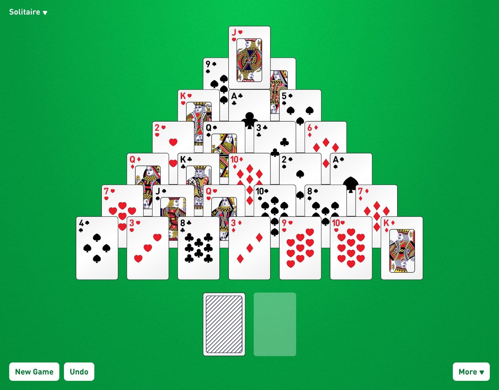 Pyramid Solitär - Kostenlos Online Spielen