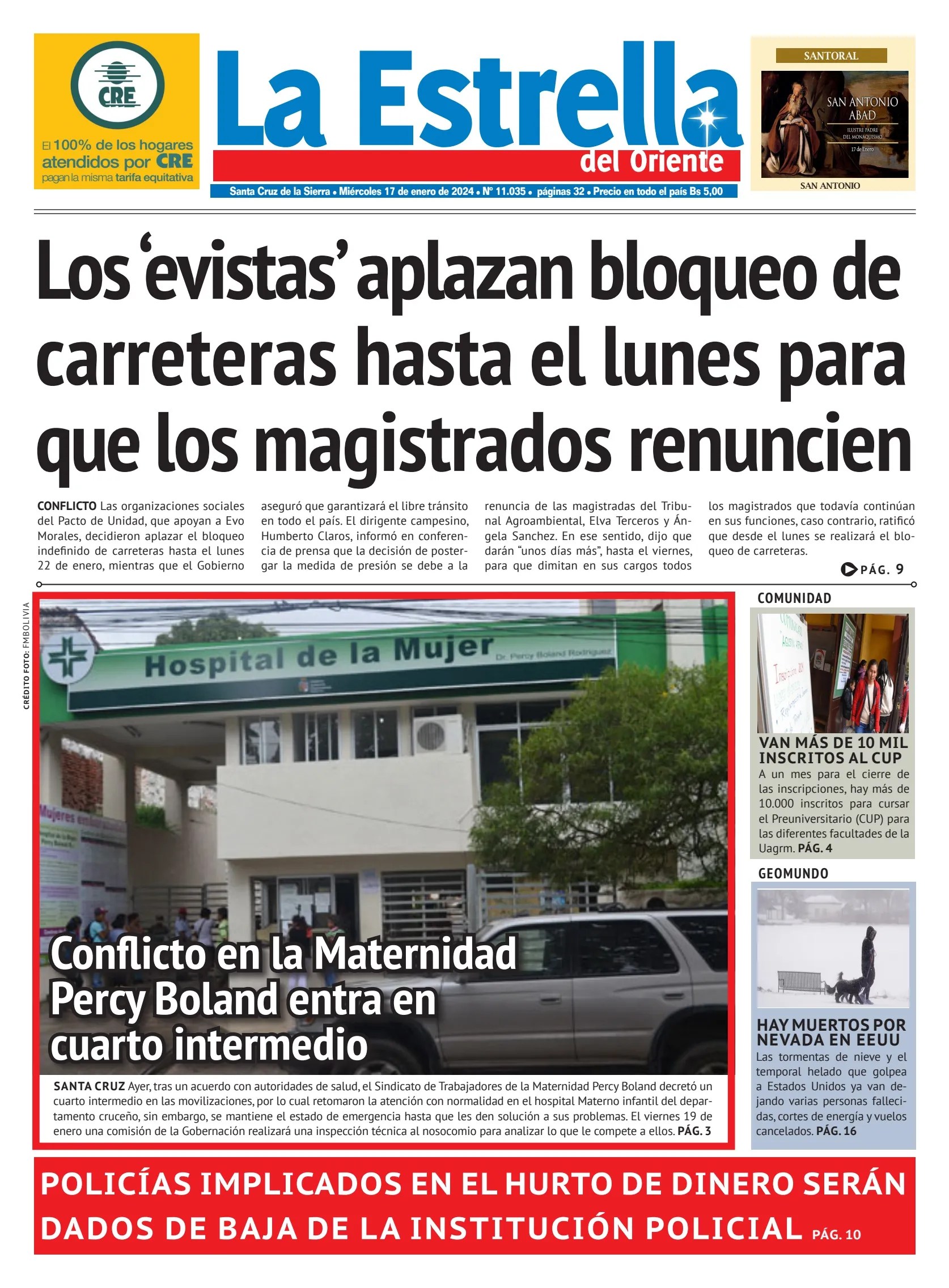 edicion 17-01-2024 - Editorial La Estrella | Flip PDF en línea | FlipHTML5