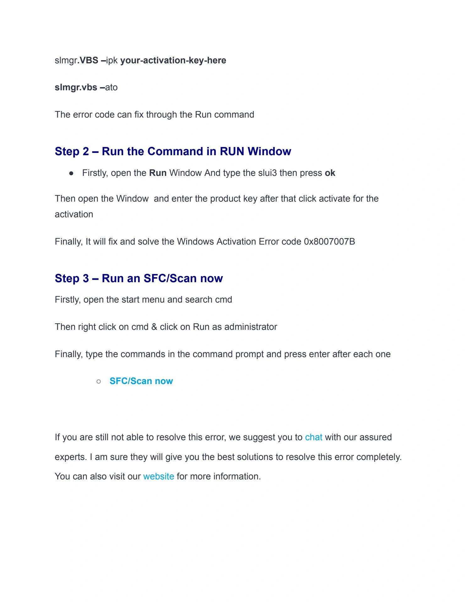 How To Solve Microsoft Windows 10 Activation Error Code 0x8007007B 0x8007007b