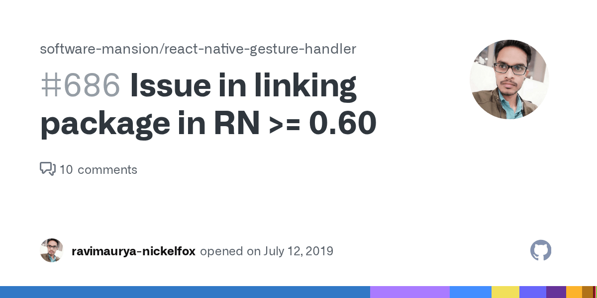 Issue in linking package in RN &gt;= 0.60 · Issue #686 · software-mansion/react -native-gesture-handler · GitHub