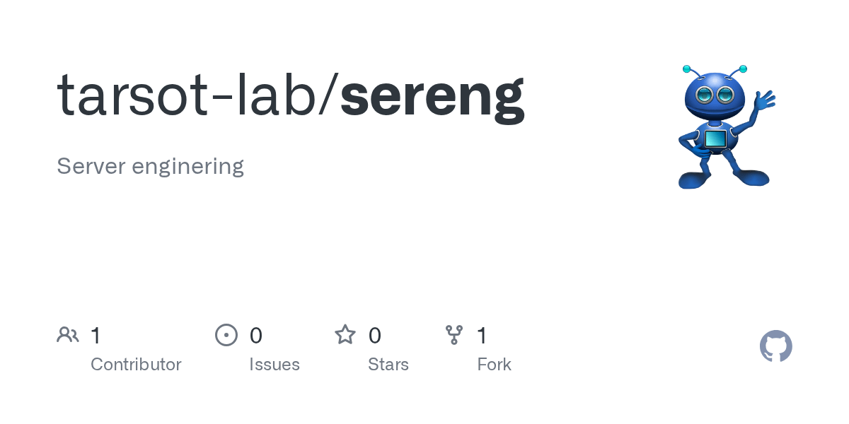 GitHub - tarsot-lab/sereng: Server enginering