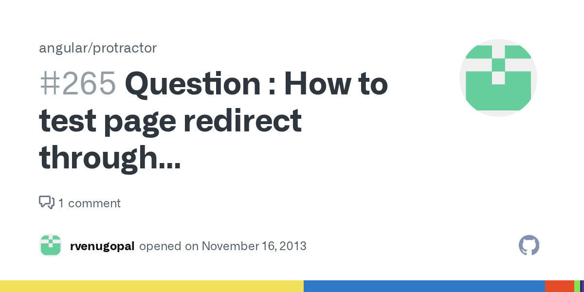 Question : How to test page redirect through window.location.replace(newUrl);  · Issue #265 · angular/protractor · GitHub
